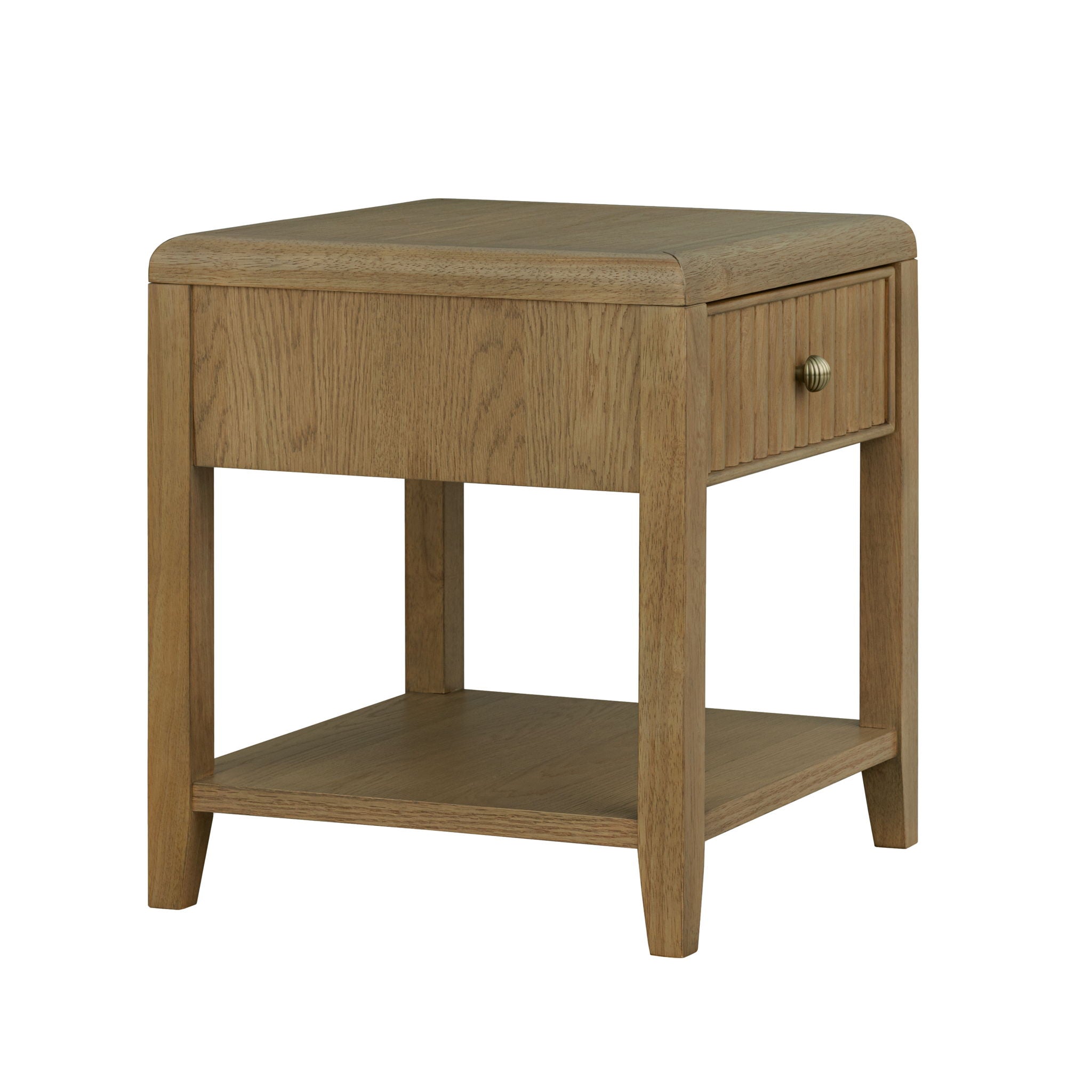 Reed - Chairside Table - Driftwood Oak
