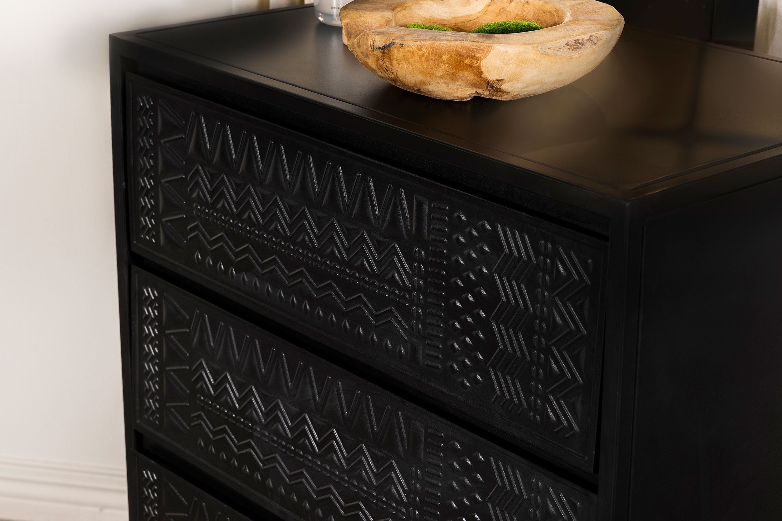 Alcoa 3-drawer Multi-Purpose Tall Accent Cabinet Black — view 11
