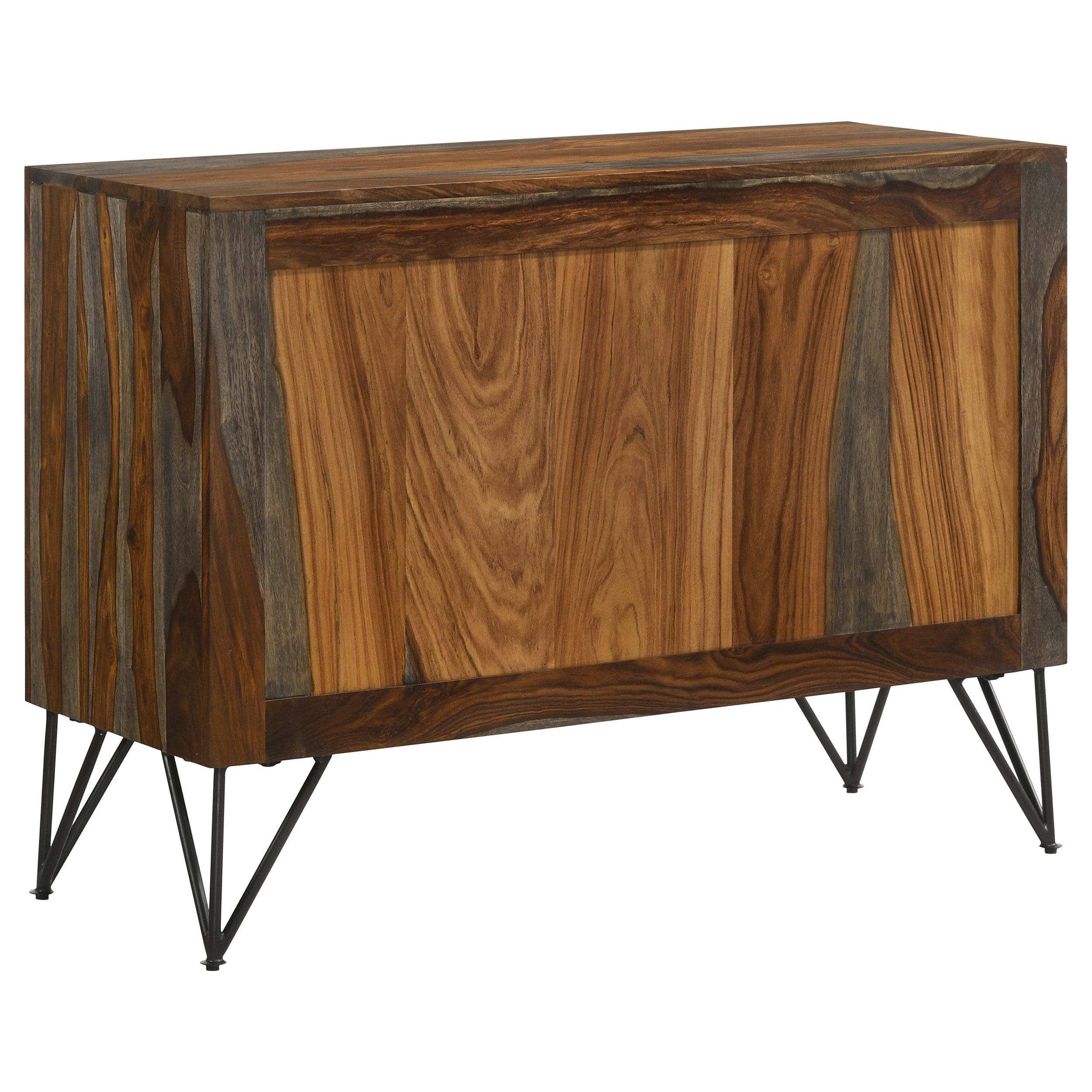 Macon 2-door Sheesham Wood Storage Accent Cabinet Grey — view 8
