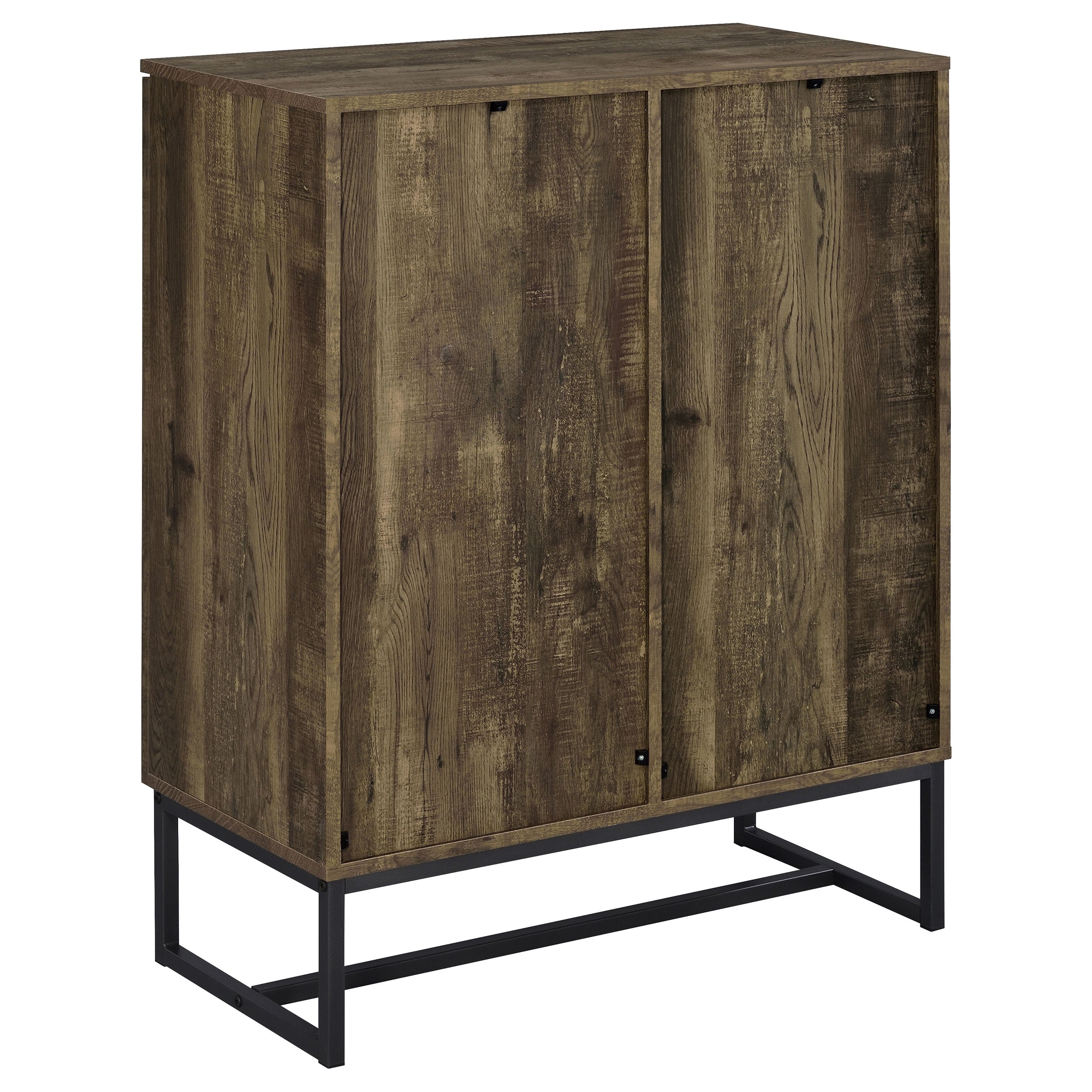 Carolyn 2-door Engineered Wood Accent Cabinet Rustic Oak — view 7