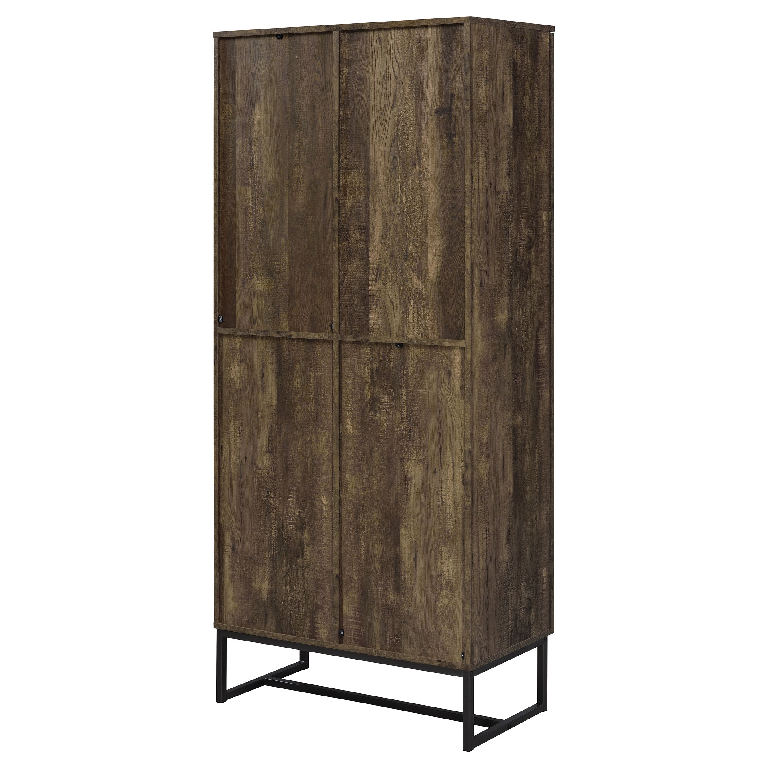 Carolyn 2-door Engineered Wood Accent Cabinet Rustic Oak — view 9