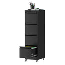 Drawer Metal Locking Vertical File Cabinet With Wheels Heavy Duty Lockable Storage