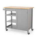 Contemporary Design Kitchen Cart With Wheels