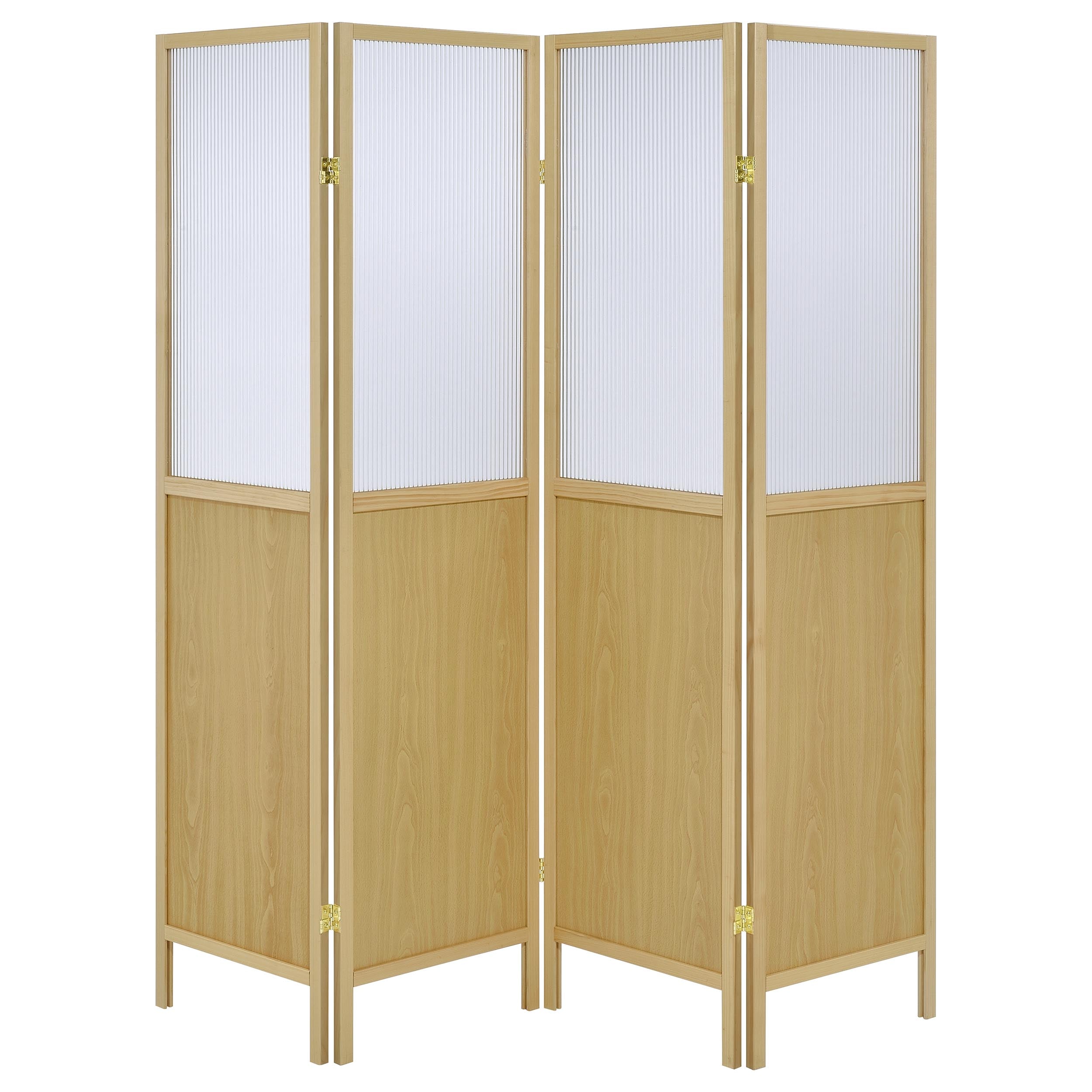 Mattison 4-Panel Room Divider Folding Shoji Screen Natural — view 3