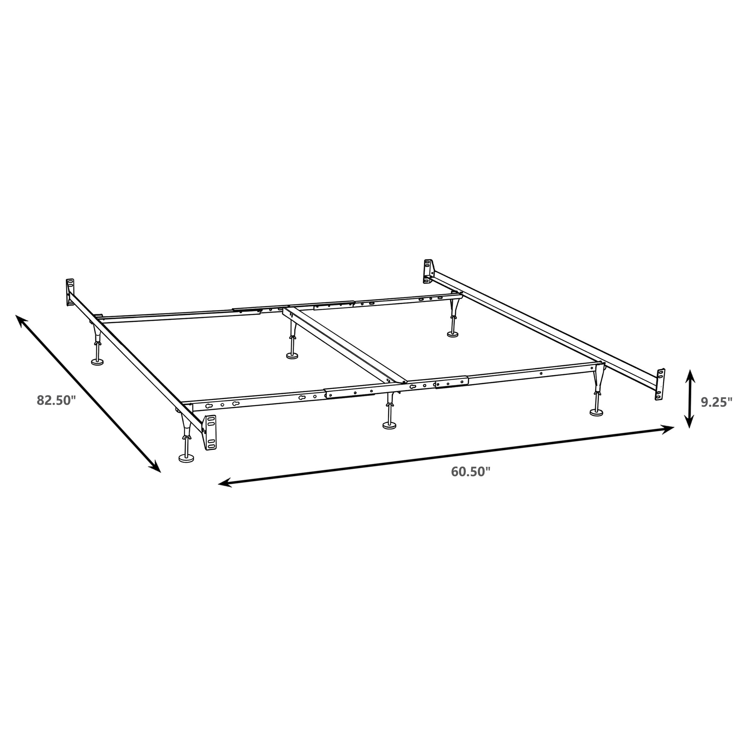 Esme Queen or E King Bed Frame Black (Headboard & Footboard) — view 3