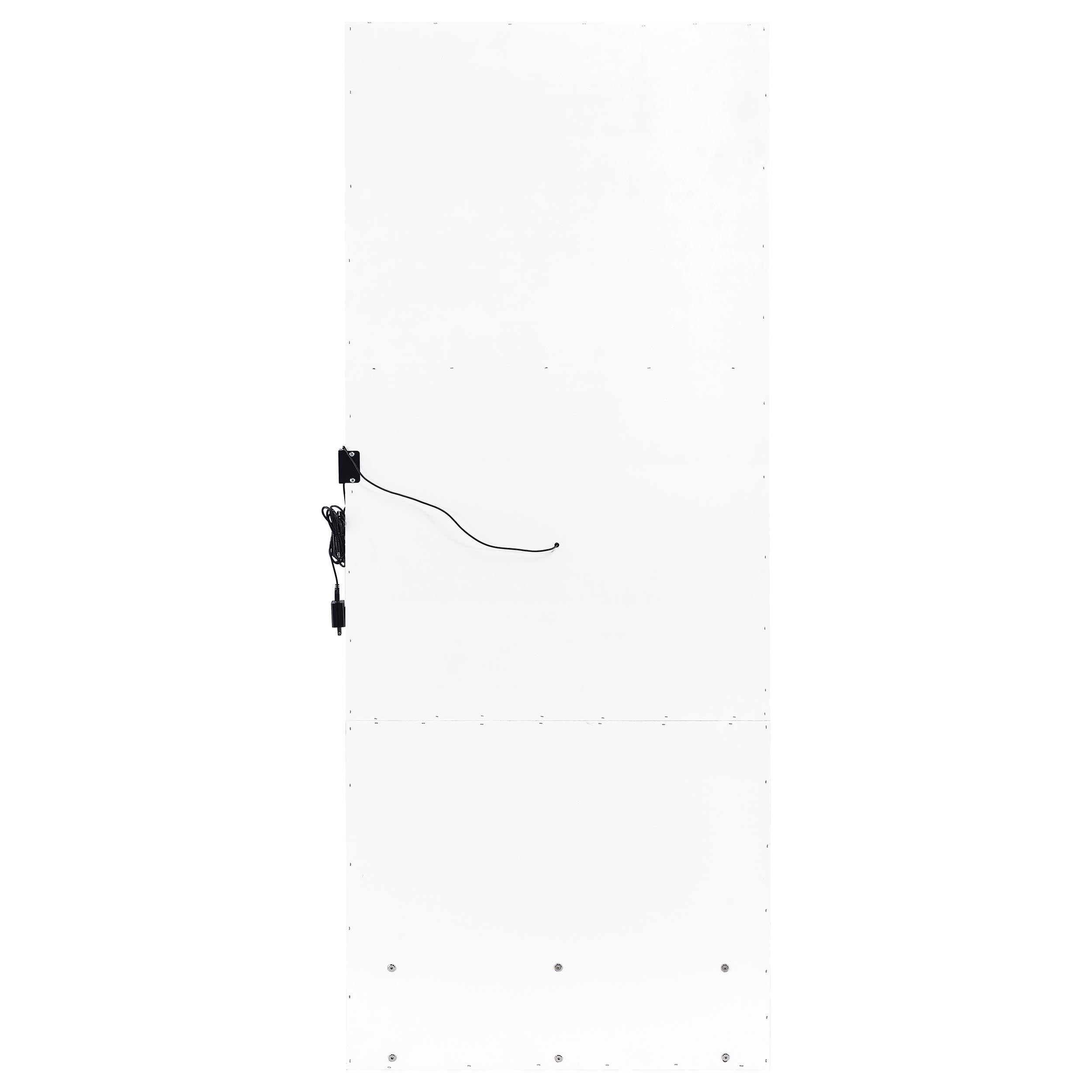 Spector 1-drawer Lighted Full-Length Floor Mirror White High Gloss — view 10