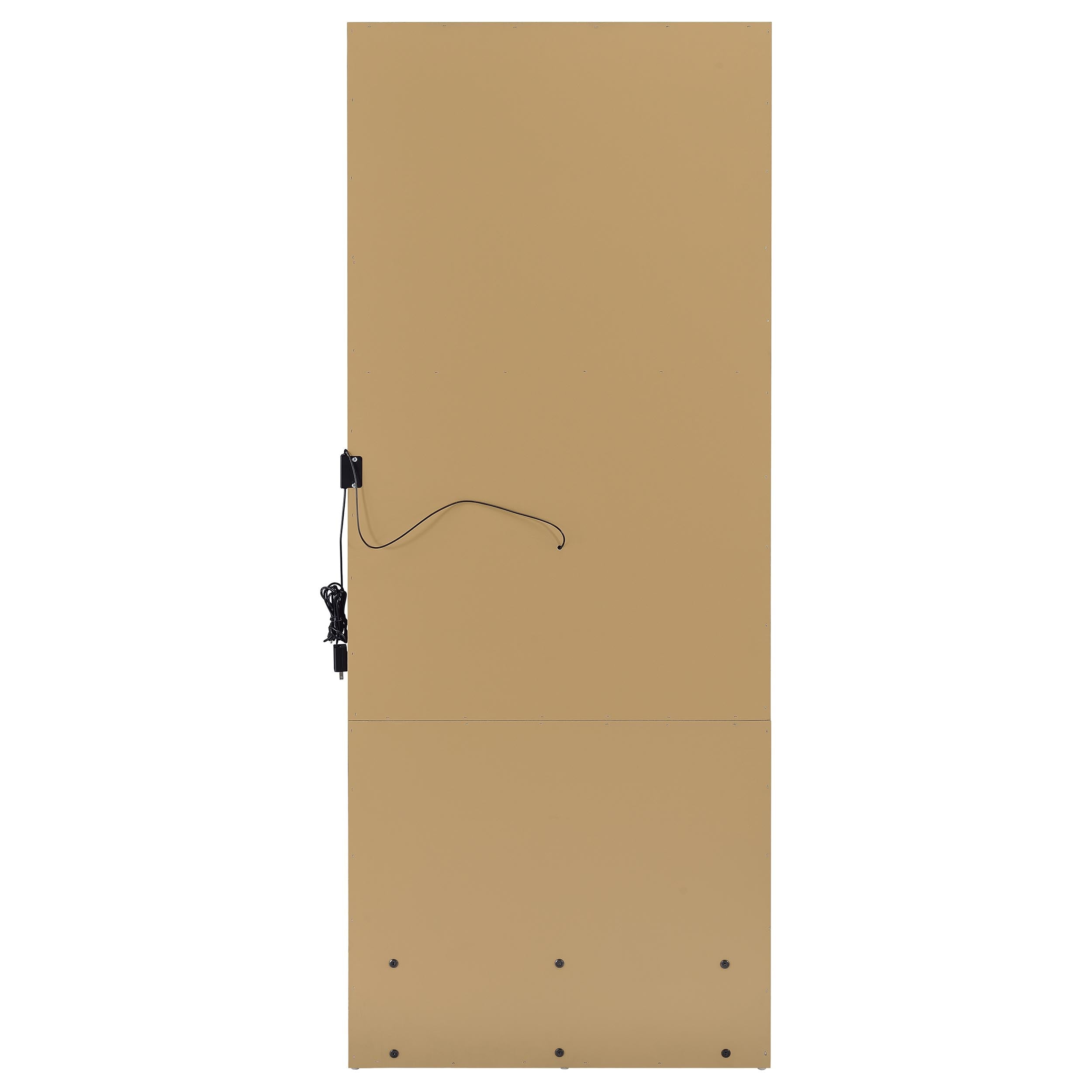 Spector 1-drawer Lighted Full-Length Floor Mirror Mango — view 10
