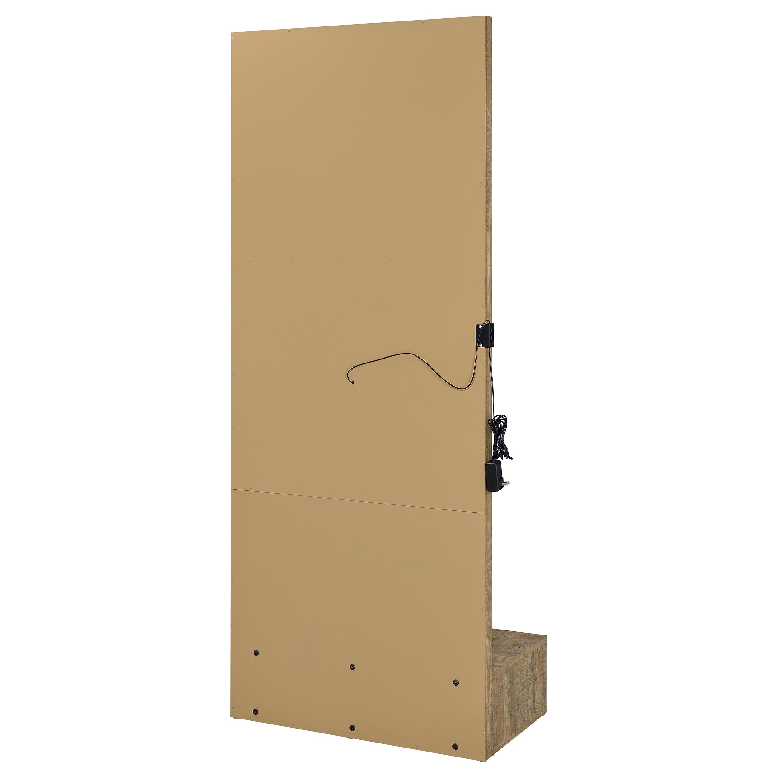 Spector 1-drawer Lighted Full-Length Floor Mirror Mango — view 11
