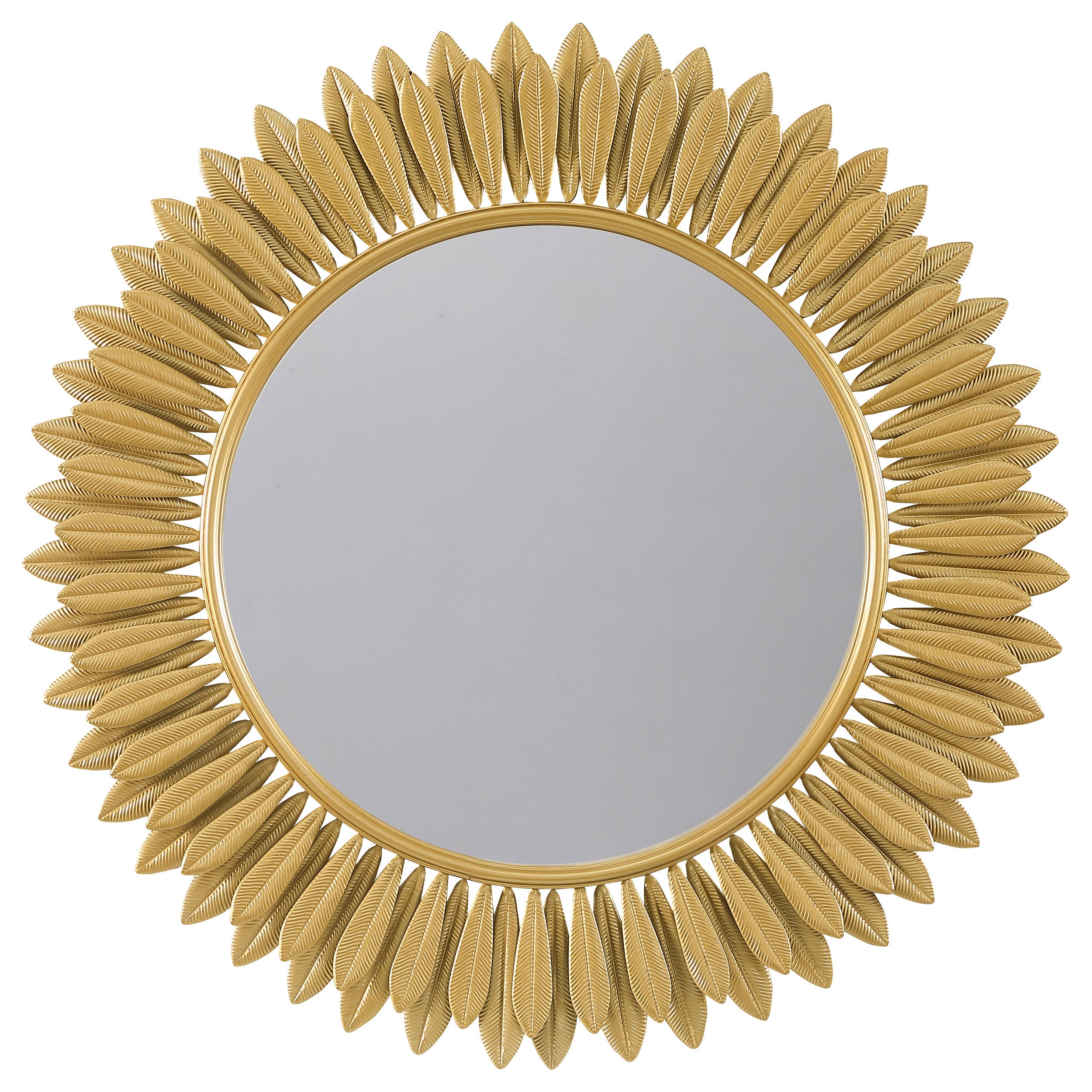 Tuscany 35 x 35 Inch Sunburst Wall Mirror Gold — view 1