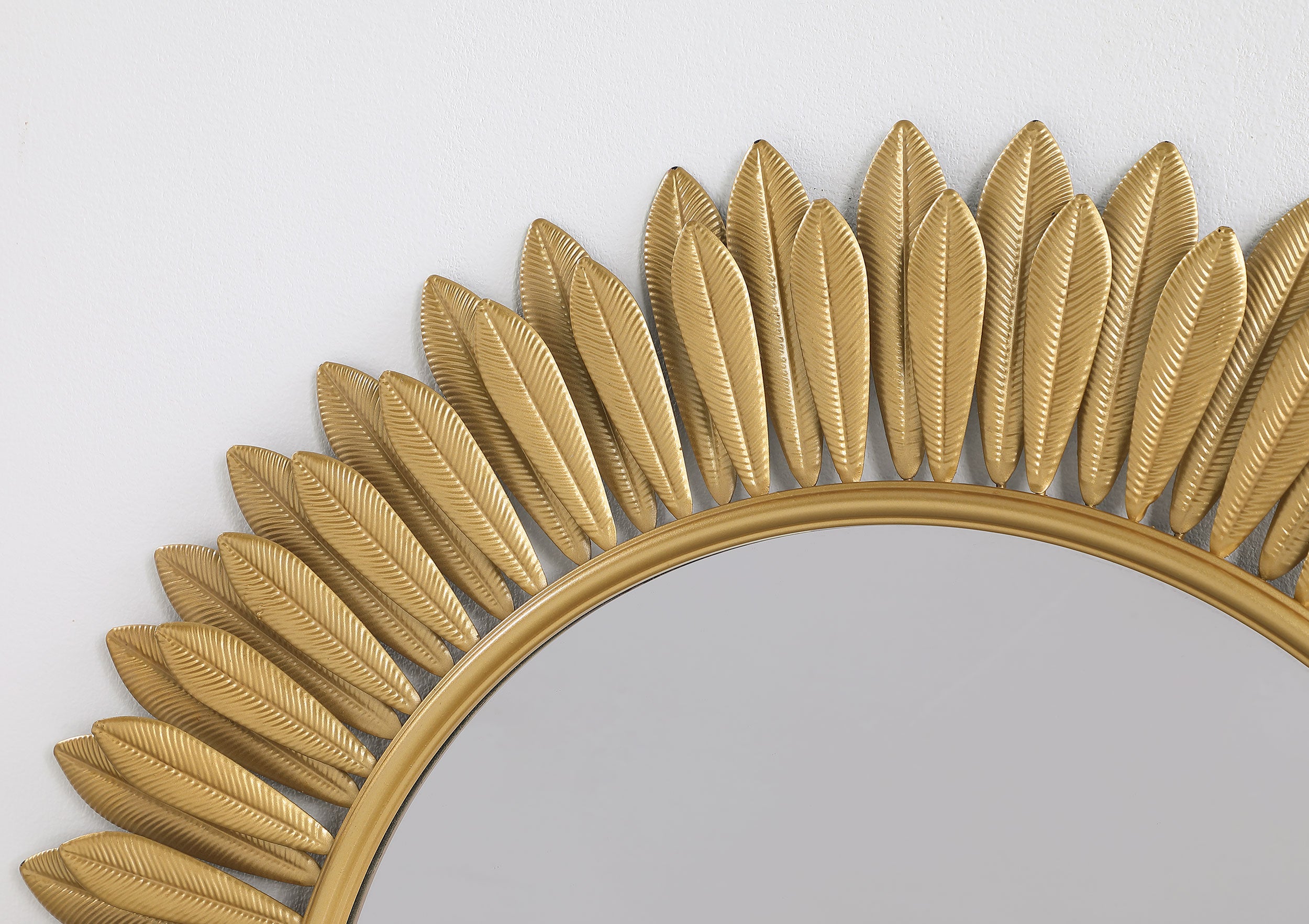 Tuscany 35 x 35 Inch Sunburst Wall Mirror Gold — view 4