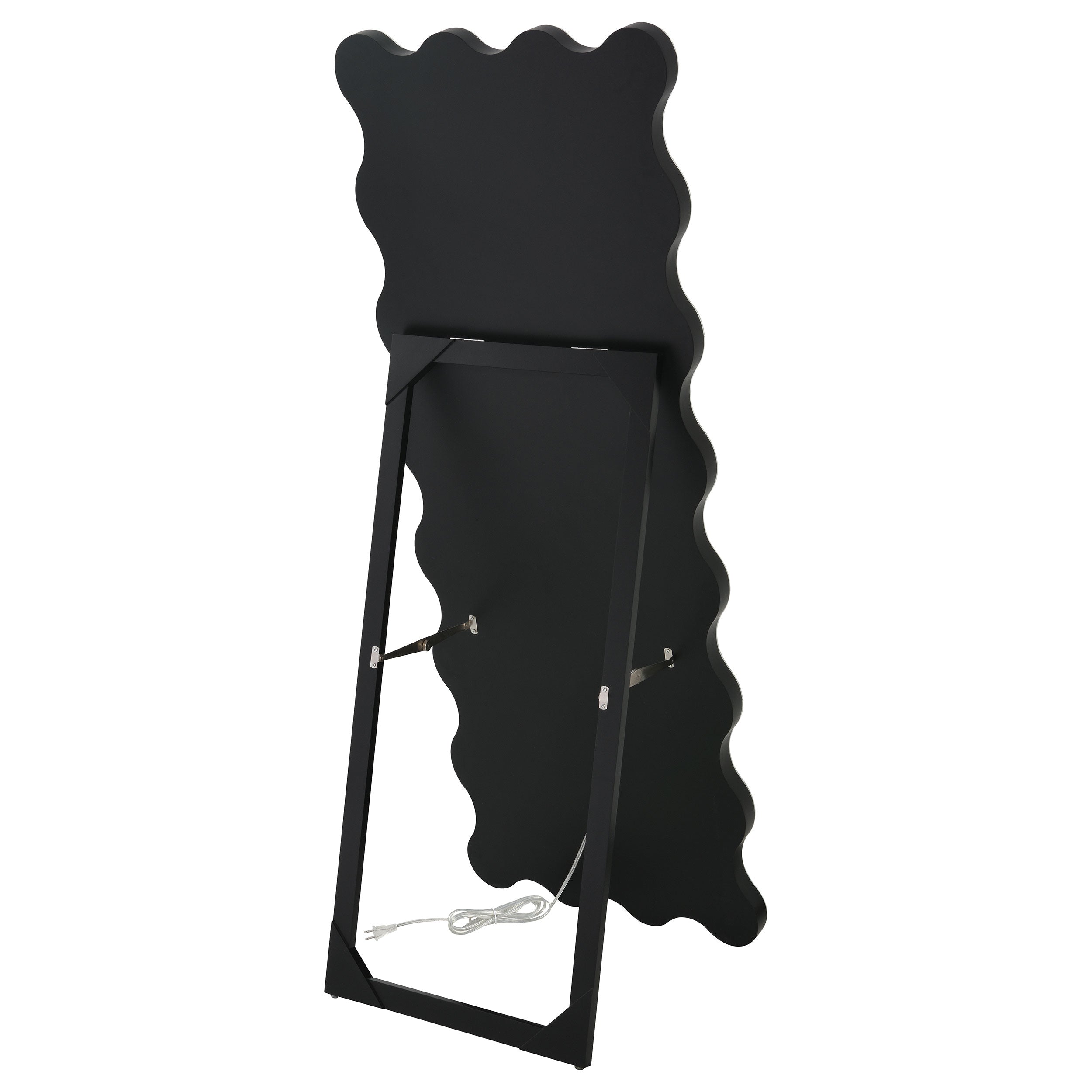 Brixey 24 x 63 Inch LED Lighting Standing Floor Mirror Black — view 15