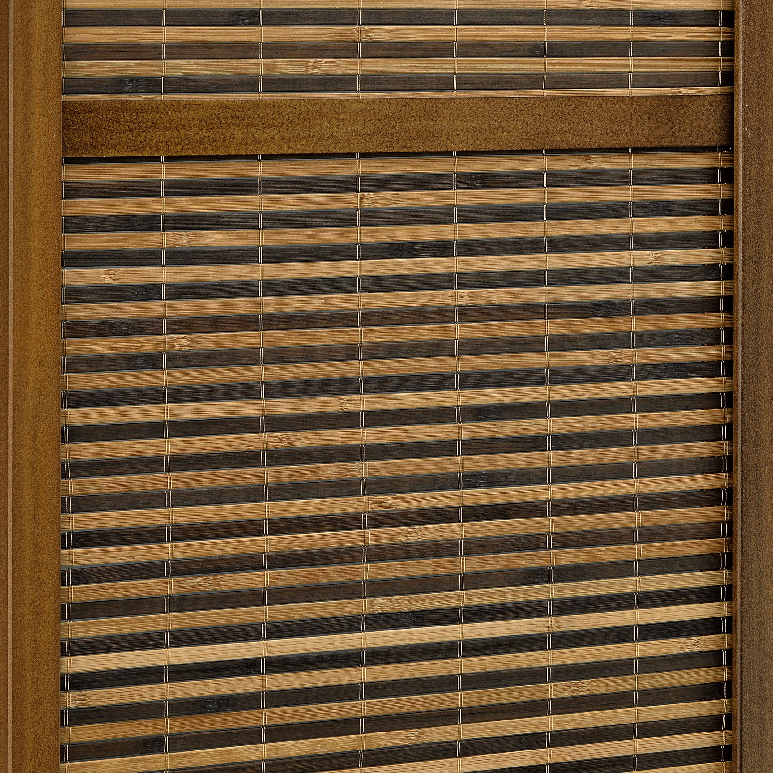 Browning 4-panel Bamboo Room Divider Folding Screen Walnut — view 6