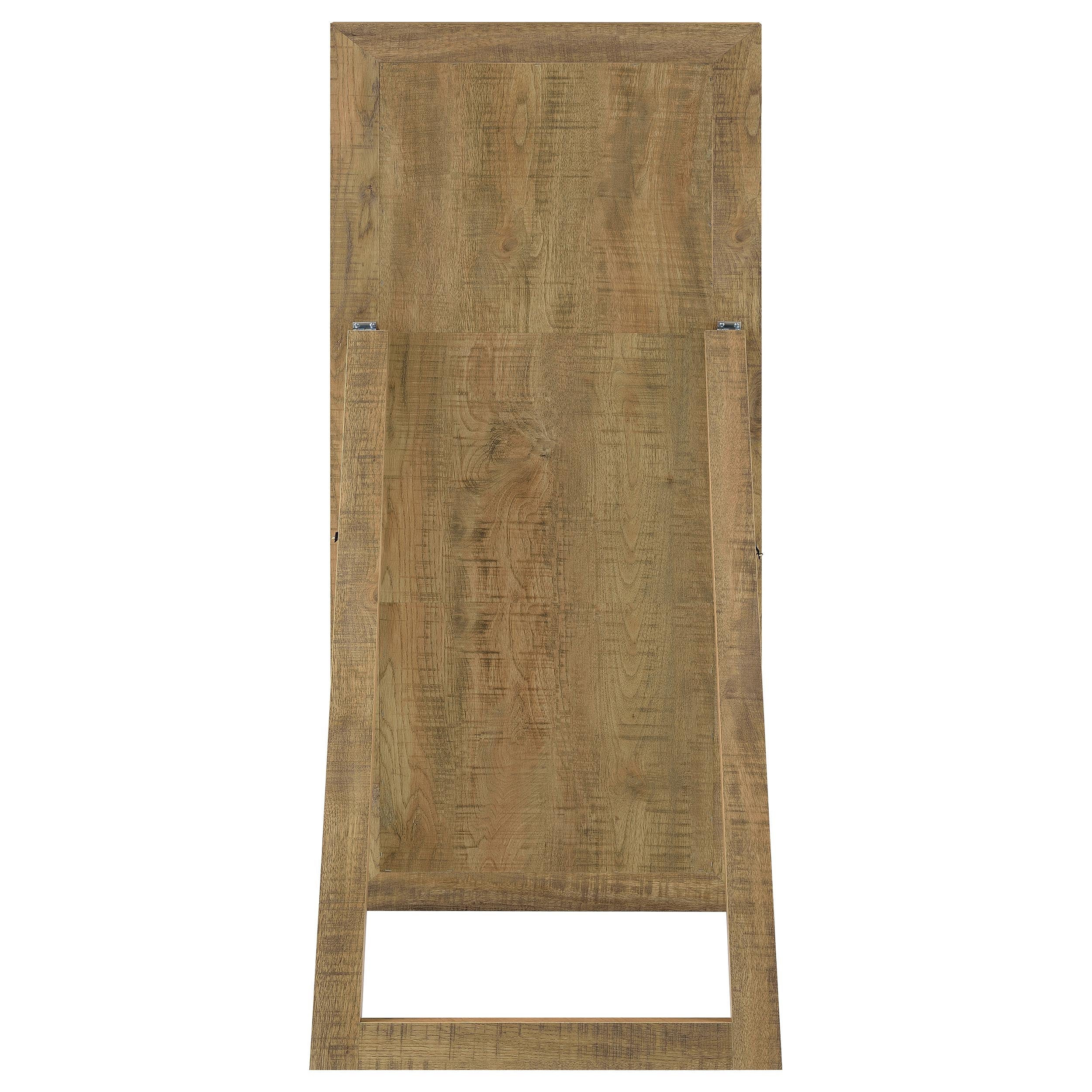 Cadence Tempered Glass Full Length Standing Mirror Mango — view 4
