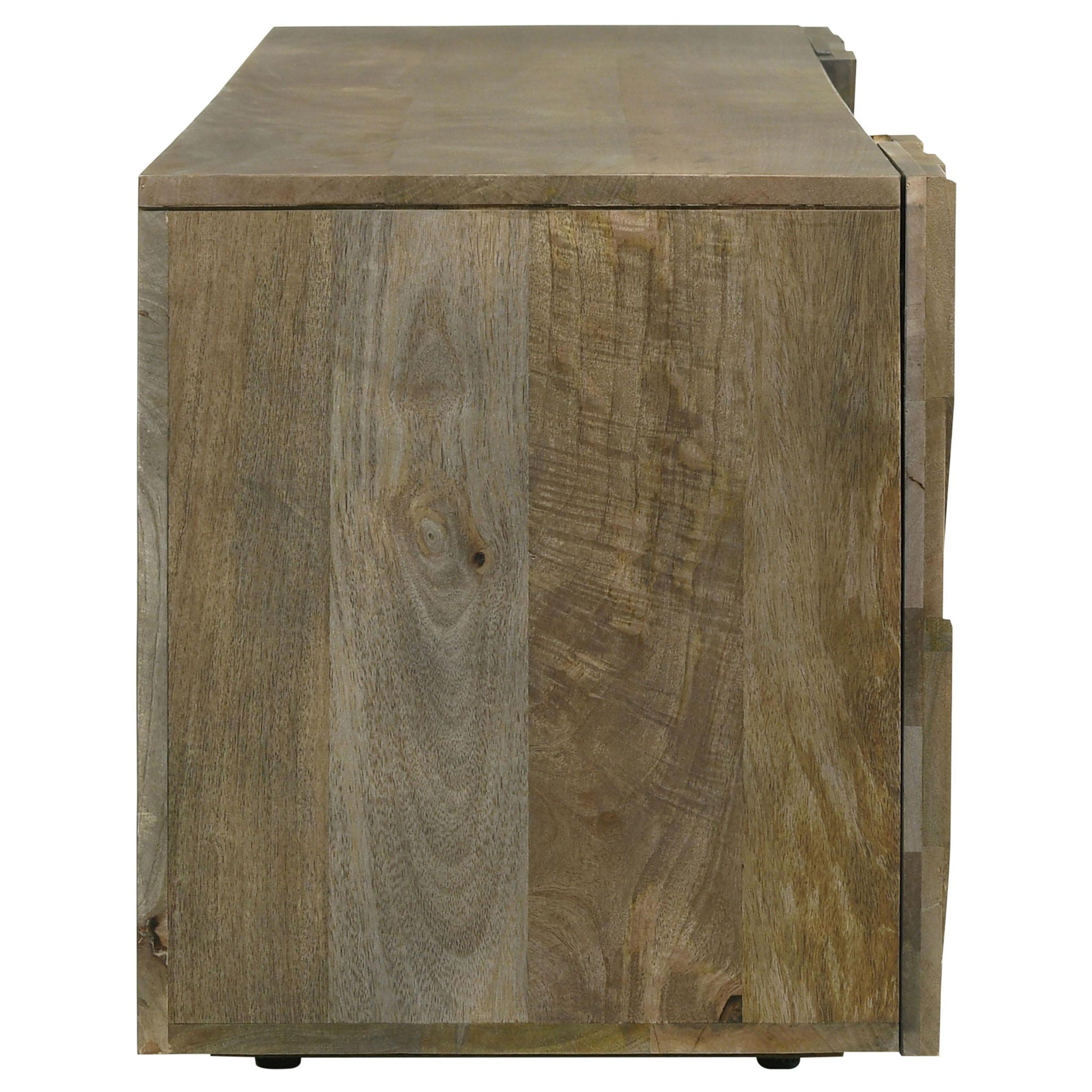 Keese 2-door Wood 70-inch TV Stand Media Console Mango Brown