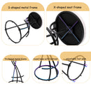 Round Print Bar Stools Upholstered Chairs For Kitchen (Set of 2)