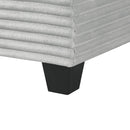 Upholstered U-Shaped Sectional Sofa With Movable Ottoman And Side Storage Pockets