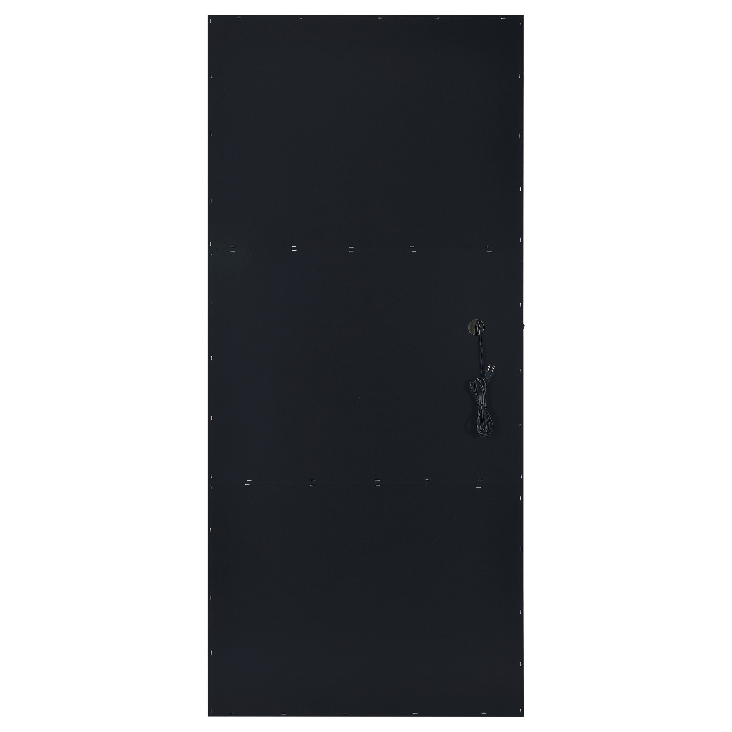 Zayan 32 x 71 Inch Floor Mirror LED Lighting Black Gloss — view 9