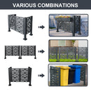 Air Conditioner Fence For Outdoor Units, Metal Privacy Fence Cover, Perfect To Conceal Air Conditioning Units, 3 Fence Panel