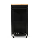 Lanier - Kitchen Cart With Wheels - Black