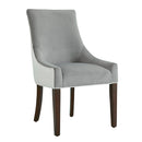 Jackson - Upholstered Dining Chair Elegant Design - Smoke / White