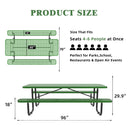 Expanded Metal Rectangular Picnic Table