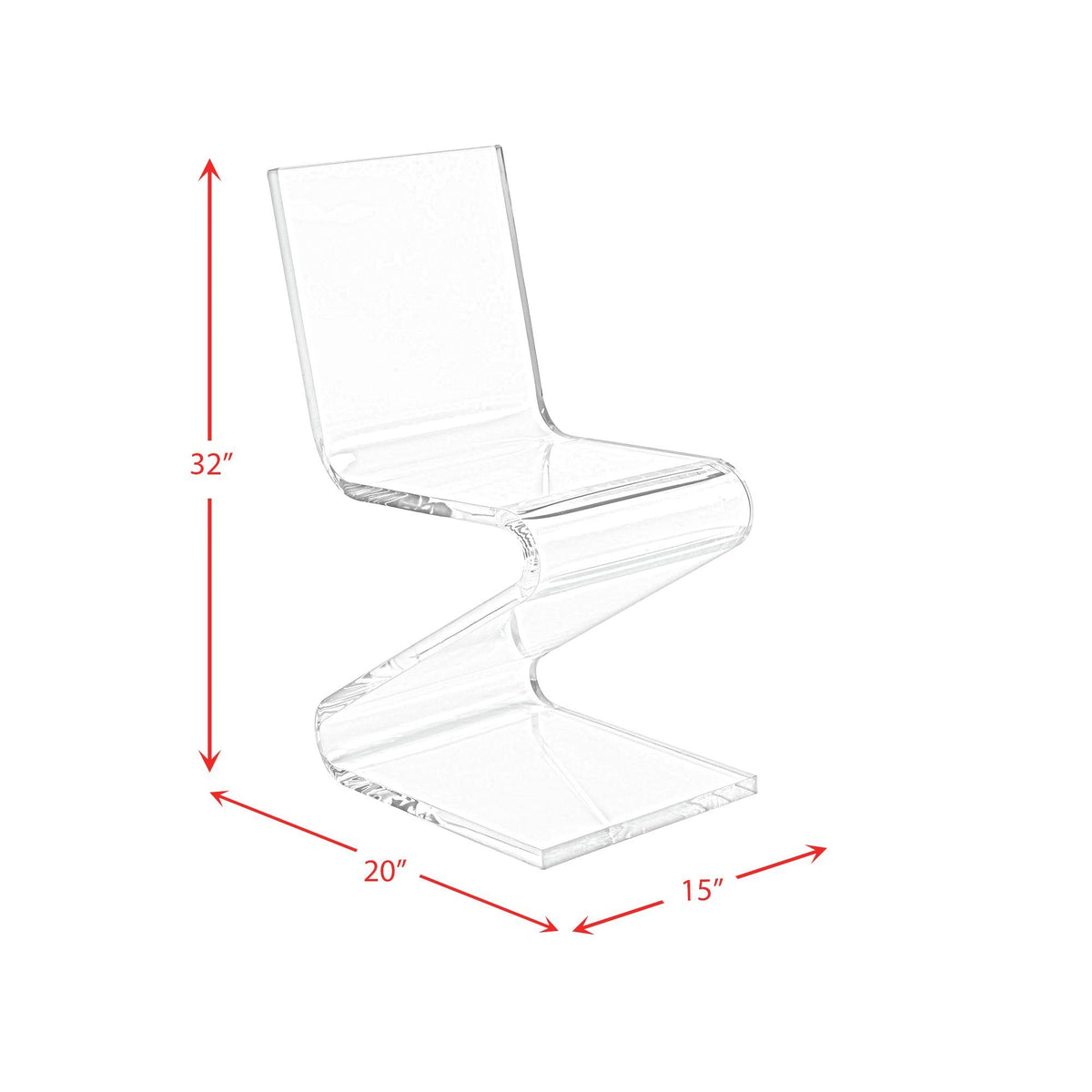 Iris Z-Chair in Black by Elements International, view 6