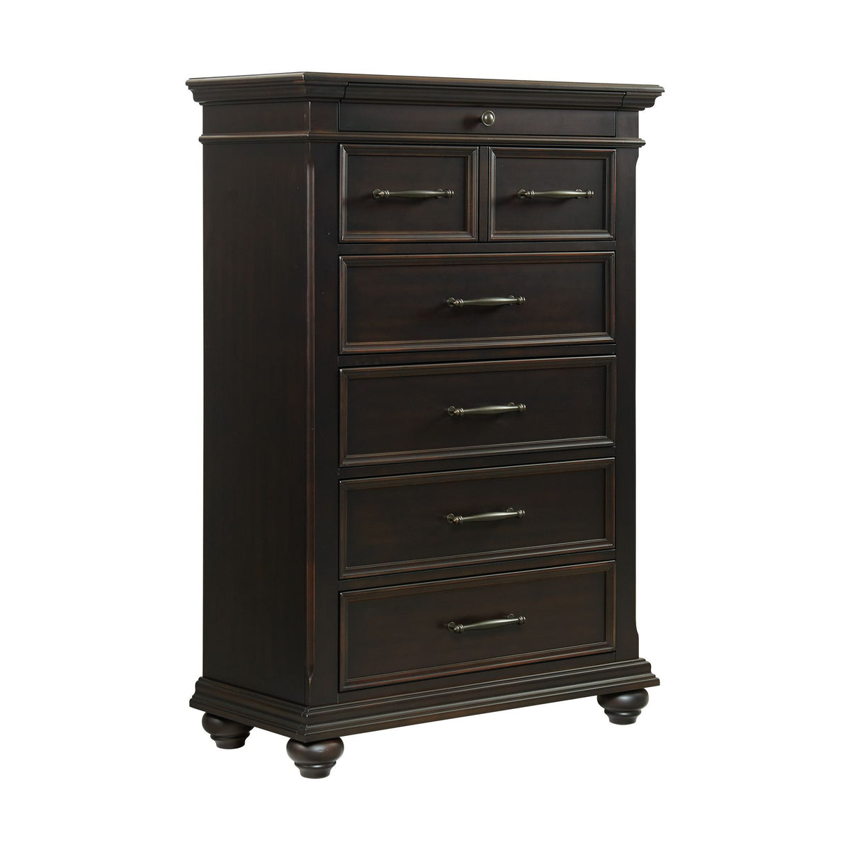 Slater 6-Drawer Chest in Black by Elements International, view 2