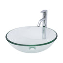 Vessel Sink With Faucet And Pop-Up Drain