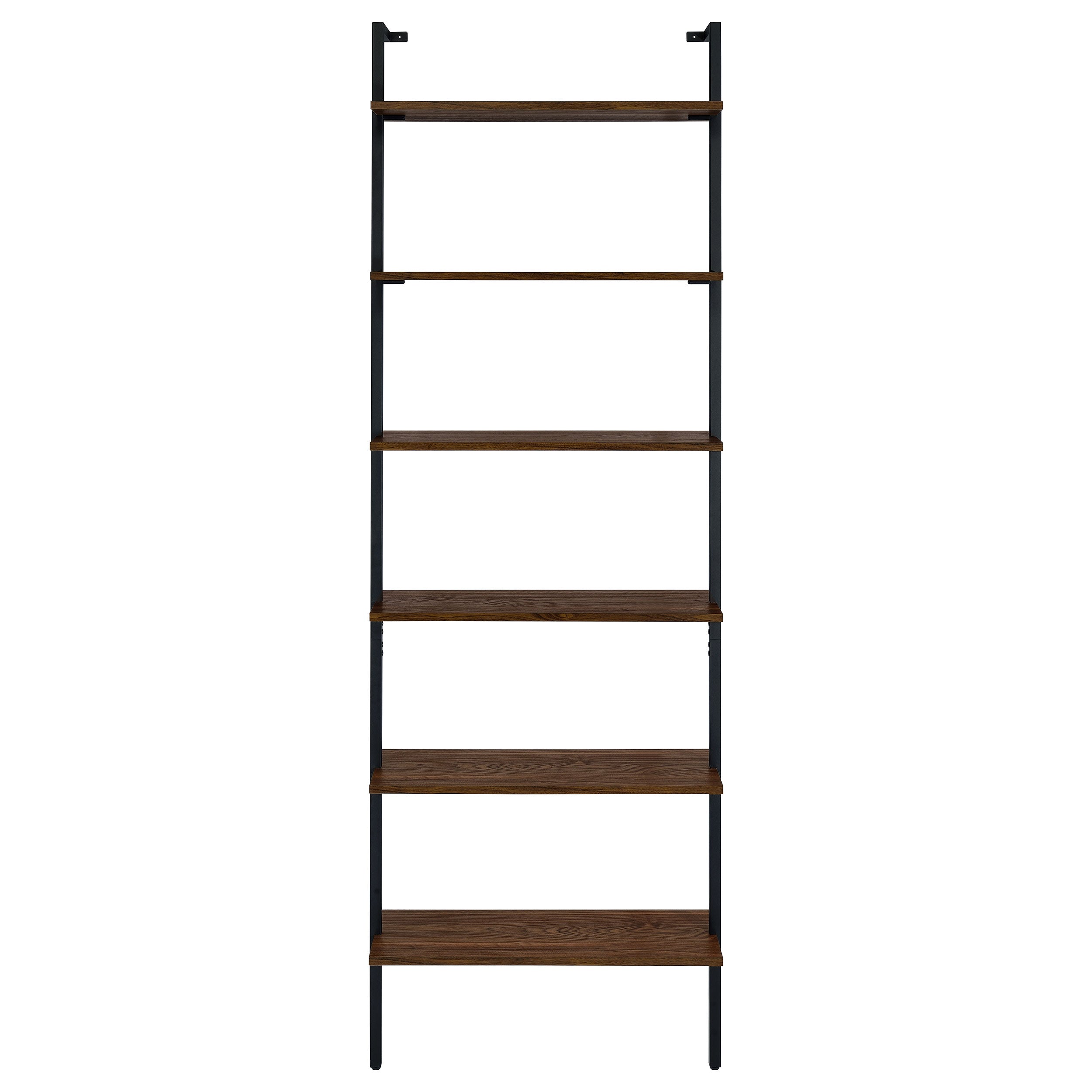 Owens 96-inch 6-shelf Wall Bookshelf Walnut — view 3