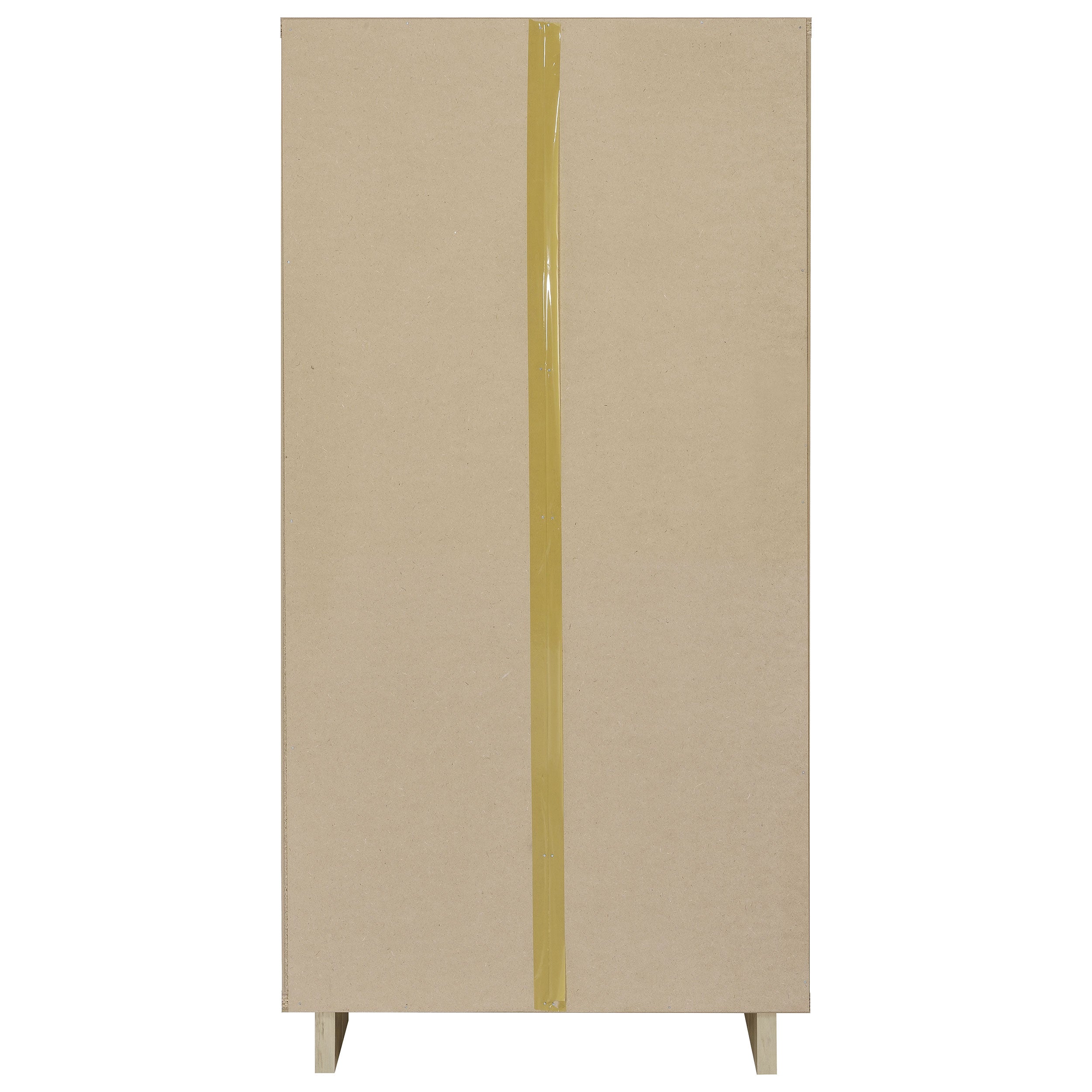 Dalton 65-inch 6-shelf Bookcase White and Distressed Pine — view 6
