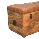 Buffalo - Leather Storage Trunk