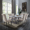 Yabeina - Dining Table - Marble Top Top & Gray Oak