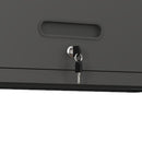 Heavy Duty, Metal Wall Mounted Tool Storage Cabinet Steel Metal Garage Storage Cabinet - Black / Gray