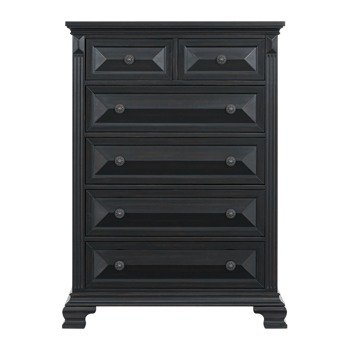 Bridgestone 6-Drawer Chest in Black by Elements International, view 13