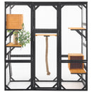 Outdoor Cat House, Diy Cat Enclosure Catio With Double Enter Doors