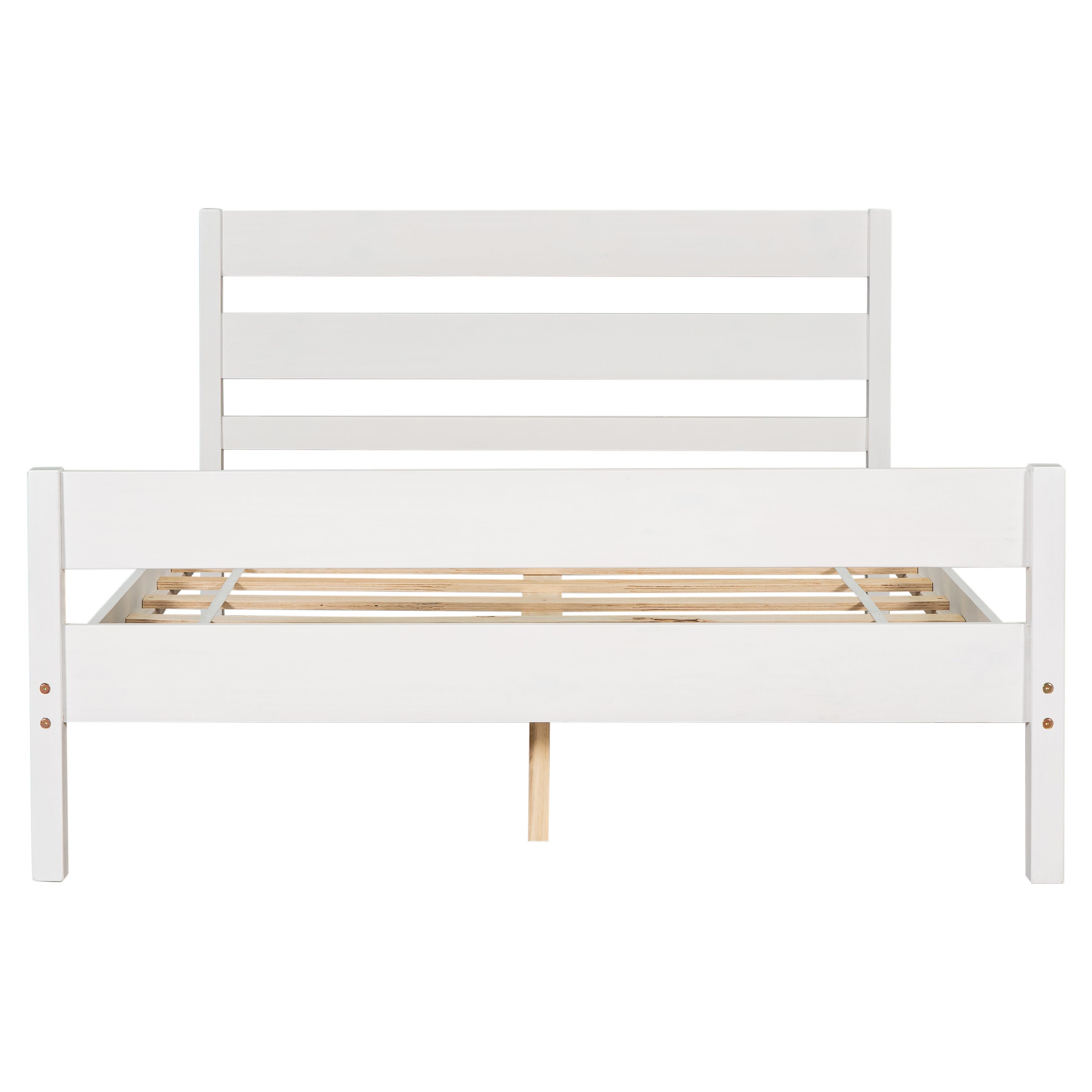Full Bed with Headboard and Footboard,White(New SKU:W504P149039)