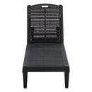 2 Piece Outdoor Chaise Lounges With Adjustable Backrest