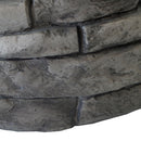 Contemporary Circular Fire Pit With 40, 000 Btu - Gray