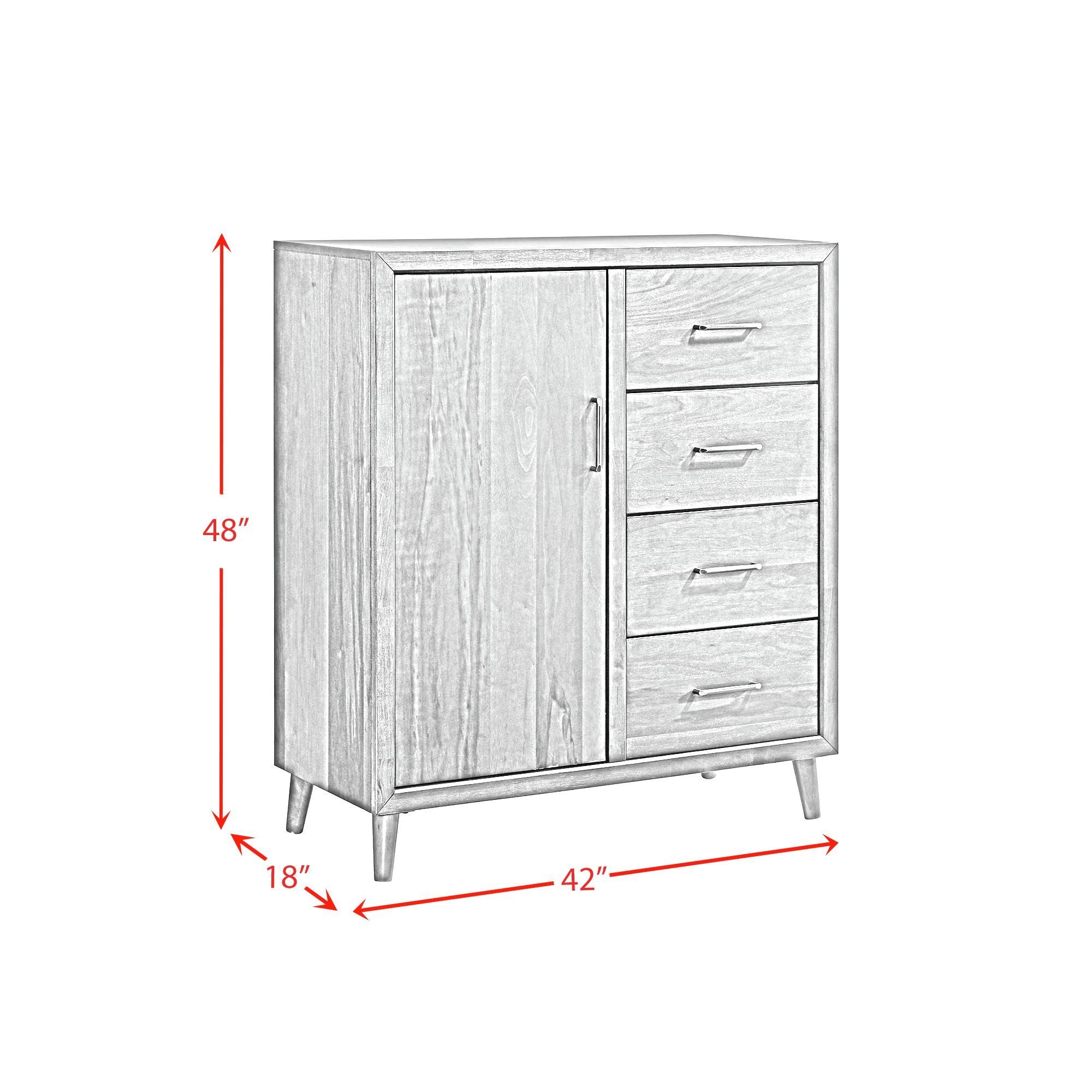 Malibu - 4-Drawer Chest - Walnut - Atlantic Fine Furniture Melbourne FL