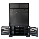 Entryway Bench With Coat Rack, 3 In 1 Design And Adjustable Shelves