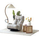 Adjustable Swivel Lounge Chair With 360 Degree Rotating Seat And Headrest Support