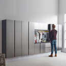 Nova Series - Wall Mounted Wood Utility Storage Garage Cabinet With Soft Closing Doors - Dark Gray