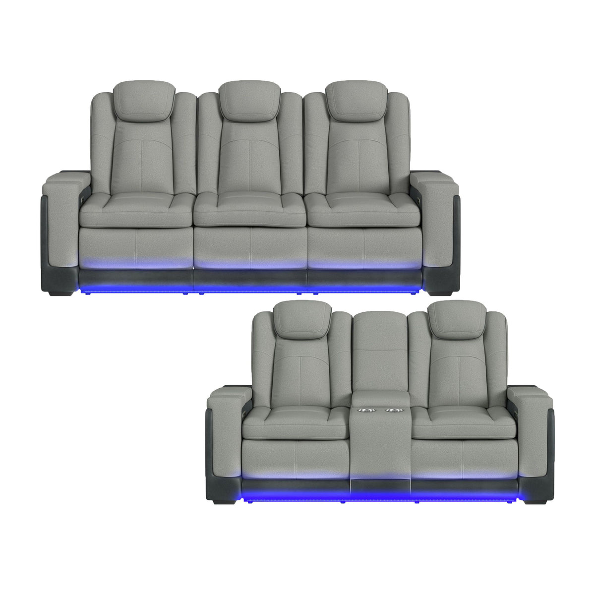 Lantana Living Room Set in Charcoal by Elements International, view 2