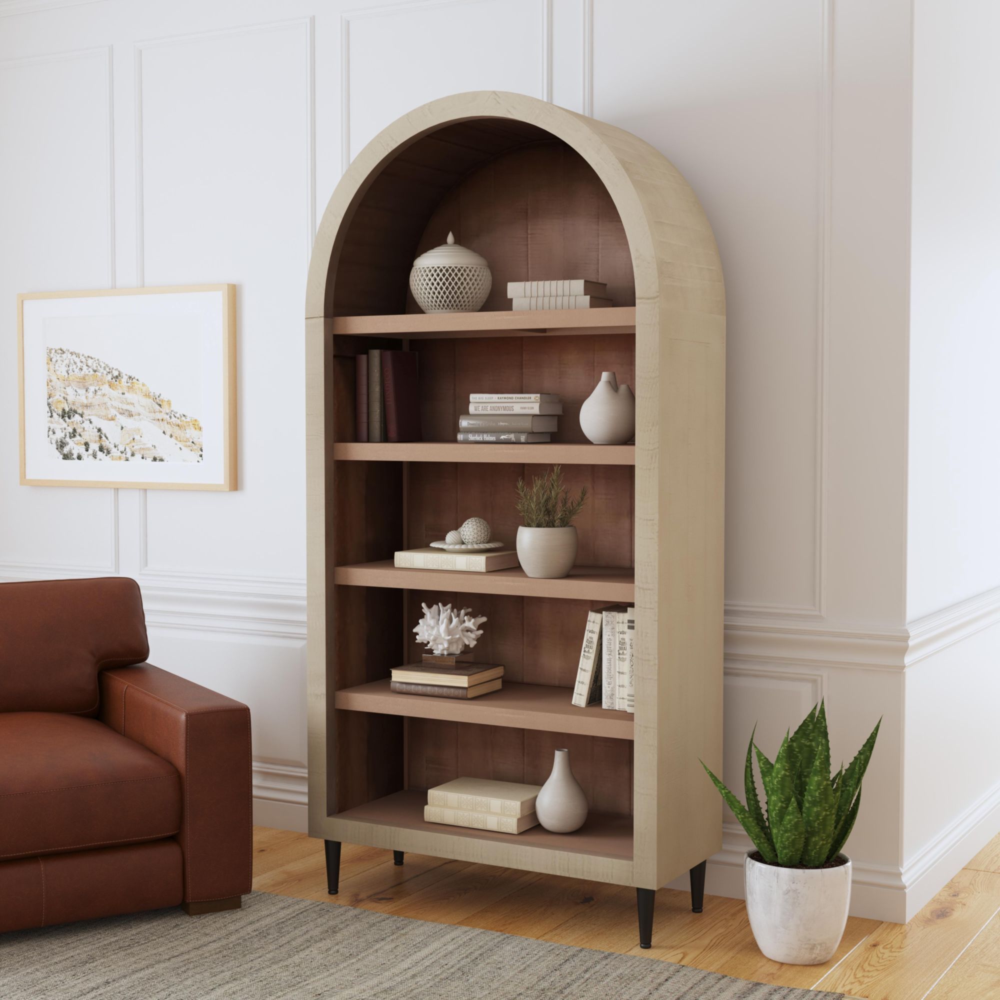 Calliope - Bookcase - Natural - Atlantic Fine Furniture Melbourne FL