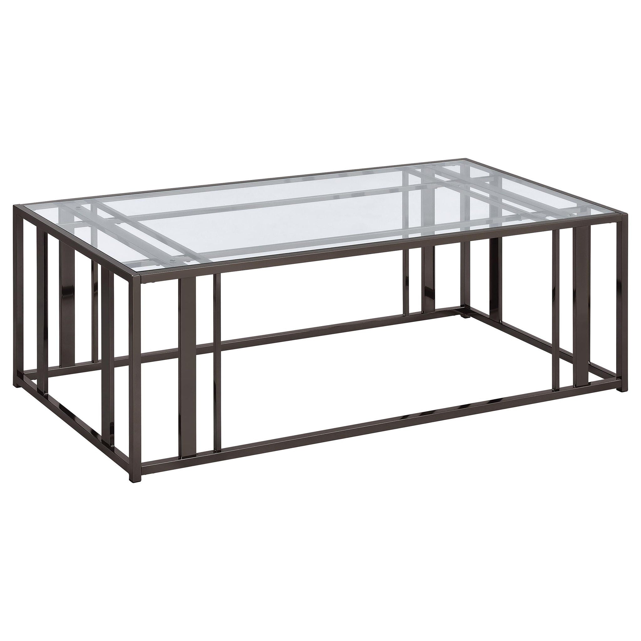 Adri 2-piece Coffee and End Table Set Black Nickel - Atlantic Fine Furniture Melbourne FL