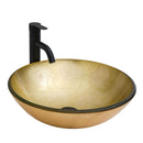 Vessel Sink With Faucet And Pop-Up Drain
