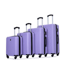 Luggage 4 Piece Lightweight Suitcase With Rotating Wheels With Tsa Lock,
