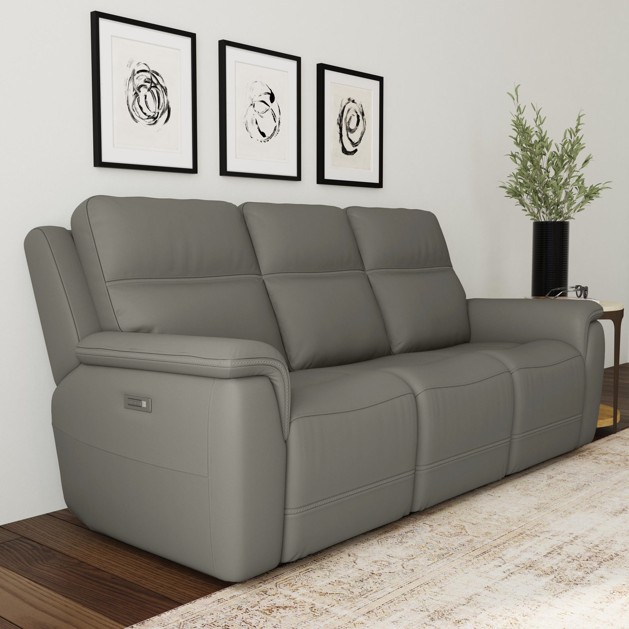Sawyer - Power Reclining Sofa With Power Headrests & Lumbar