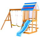 Children's Playset 3 In 1 With Slide, Swings, And Climber