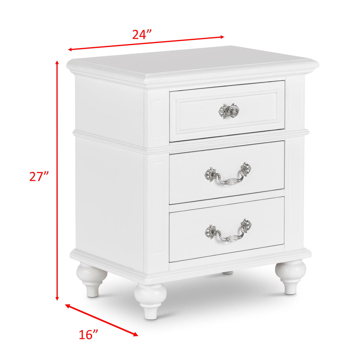 Alana Platform Bedroom Set in White by Elements International, view 8